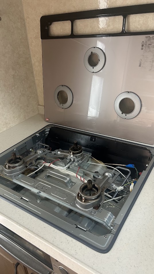 ガスコンロ掃除